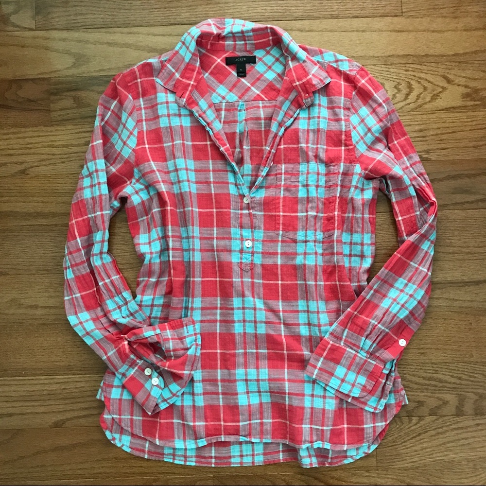 J. Crew plaid shirt